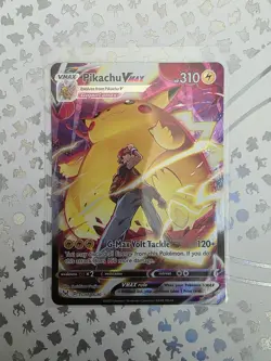 Pikachu VMAX TG17/TG30 Full Art Trainer Gallery Lost Origin Pokemon Card NM-MINT - Image 1