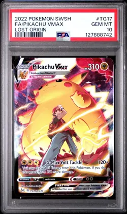 PSA 10 PIKACHU VMAX TG17/TG30 FULL ART LOST ORIGIN POKEMON ⚡ - Image 1