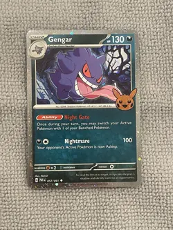 Gengar (Cosmos Holo) 057/091 Trick or Trade 2024 Pokemon Card TCG - Image 1