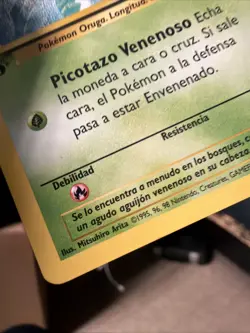 1st Edition Weedle 69/102 - NM Near Mint Spanish Base Set Pokemon Card - Image 5