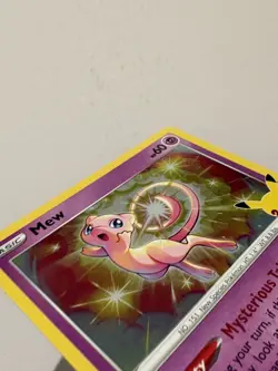 Pokemon Mew TCG Holo Rare Card Celebrations 011/025 25th Anniversary Pack NM - Image 3