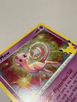 Pokemon Mew TCG Holo Rare Card Celebrations 011/025 25th Anniversary Pack NM - Image 4