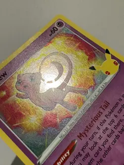 Pokemon Mew TCG Holo Rare Card Celebrations 011/025 25th Anniversary Pack NM - Image 5