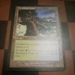Mtg Yavimaya Coast MP/LP Apocalypse Magic the Gathering Ping Land Card - Image 1