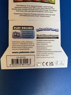 POKEMON. VIVID VOLTAGE TRADING CARD PACK -:- AS NEW CONDITION. - Image 3