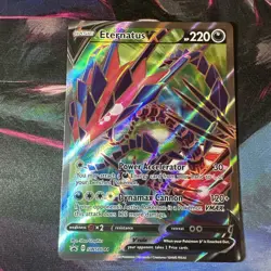 Pokemon Card - Eternatus V Swsh044 Black Star Promo Full Art - NM - Image 1