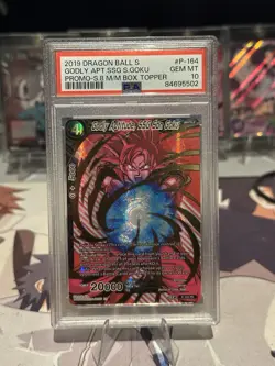 PSA 10 2019 Dragon Ball Super Card Game Godly Aptitude SSG Son Goku P-164 PR - Image 1