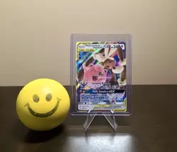 Mega Lopunny & Jigglypuff GX 165/236 SM Cosmic Eclipse Ultra Rare Pokemon - NM - Image 2