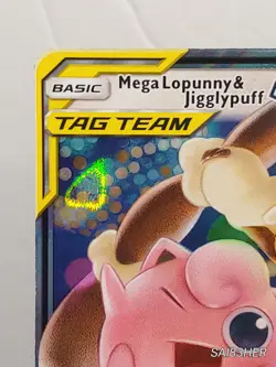 Pokemon TCG Mega Lopunny & Jigglypuff GX Tag Team 165/236 Cosmic Eclipse NM - Image 3