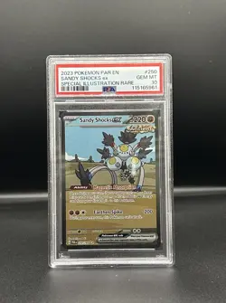 PSA 10 Pokemon TCG Sandy Shocks EX 250/182 Paradox Rift - Image 1