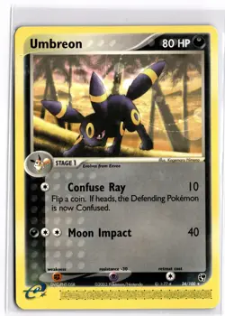 Pokemon TCG Umbreon 24/100 ex Series Sandstorm Non-Holo E-Reader Rare - Image 1