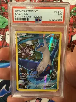 2015 Pokemon XY Black Star Promos Latios #XY79 PSA 7 *PSA 8/9 CONTENDOR* - Image 1