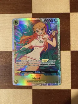 One Piece CCG Nami (SR) OP08-106 Two Legends Foil Card NM - Image 1
