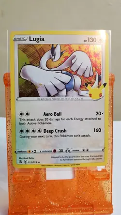 Pokemon TCG LUGIA 022/025 25th Celebrations Rare Holo NM/B - Image 1