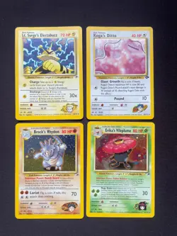 Pokemon Gym Heroes & Challenge WOTC Holo Bundle x4 2000 - Image 1