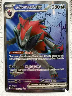 Pokemon TCG Journey Together N's Zoroark EX Holo Ultra Rare 175/159 - Image 1