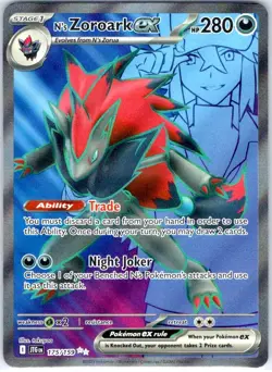 N's Zoroark ex 175/159 - Full Art Holo - 2025 Pokemon TCG Journey Together - NM - Image 1