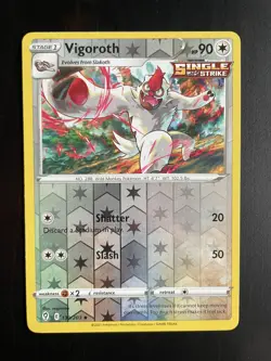 Pokemon card EVOLVING SKIES Reverse Holo VIGOROTH (130/203) Mint/NM - Image 1