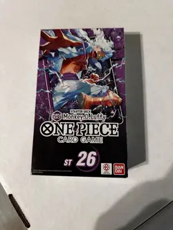 One Piece Card Game Monkey D Luffy Starter Deck Bandai English ST-26 Sealed - Image 1