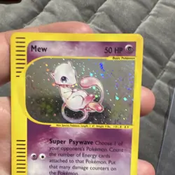 POKEMON TCG EXPEDITION BASE SET MEW #019/165 HOLO RARE 2002 50HP BASIC - Image 3