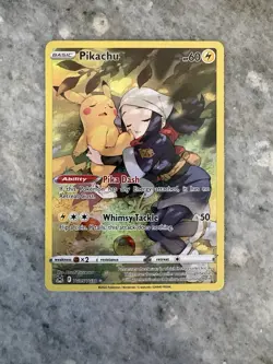 Pokemon Pikachu TG05/TG30 Lost Origin Trainer Gallery 2022 IR Holo Card TCG - Image 1