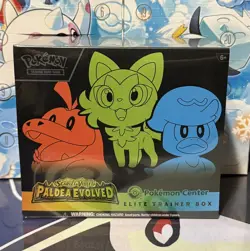 Paldea Evolved Pokemon Center Exclusive Elite Trainer Box -Sealed- Case Fresh - Image 1