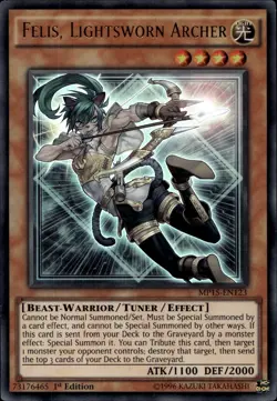 Felis, Lightsworn Archer 1st Ed Ultra MP15-EN123 Yu-Gi-Oh! - Image 1