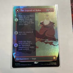 The Legend of Roku FOIL Borderless 357 Avatar TLA MTG Mythic Unplayed Mint M/NM - Image 1