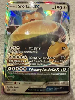 Pokemon TCG Snorlax GX SM05 Sun Moon Black Star Promo NM CLEAN - Image 1