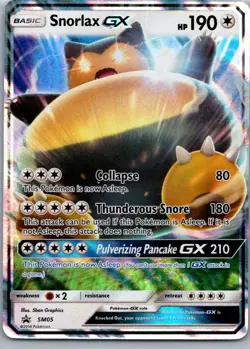 Pokemon TCG Snorlax-GX SM05/248 SM Black Star Promos Holo NM - Image 1
