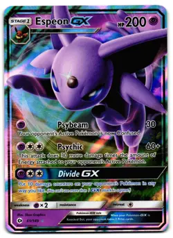 Espeon GX 61/149 - Sun & Moon Rare GX Pokemon TCG Holo - M/LP Card - Image 1