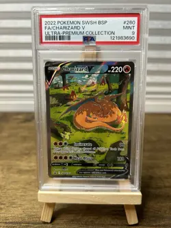 PSA 9 MINT Charizard V UPC Promo SWSH260 Sword & Shield Pokemon TCG Holo Card - Image 1