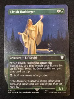 Elvish Harbinger Borderless - LTC 0527 - NM - MTG Magic - Image 1