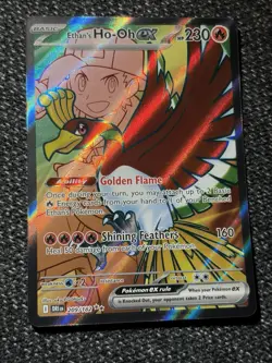 Pokemon TCG Ethan's Ho-Oh EX Ultra Rare Full Art, Destined Rivals 209/182 - Image 1
