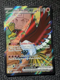 Pokemon TCG Ethan's Ho-Oh EX Ultra Rare Full Art, Destined Rivals 209/182 - Image 4