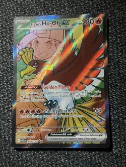 Pokemon TCG Ethan's Ho-Oh EX Ultra Rare Full Art, Destined Rivals 209/182 - Image 5