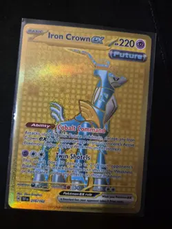 Iron Crown Ex 216/162 - Temporal Forces - Gold Hyper Rare - Pokemon TCG - NM - Image 1