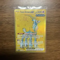 Iron Crown ex 216/162 - Pokemon Card TCG - Temporal Forces - Hyper Rare GOLD- NM - Image 1