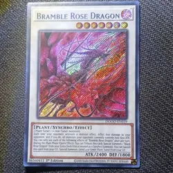 Bramble Rose Dragon DOOD-EN039 SECRET RARE YU-GI-OH - Image 1