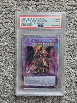 Yu-Gi-Oh! TCG Red-Eyes Dark Dragoon Starlight Rare BROL-EN094 Mint 1st Ed PSA 9 - Image 1