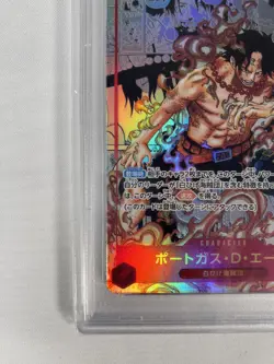 ONE PIECE - PSA 10 JPN - Portgas D Ace OP02-013 SR Comic Parallel Manga Alt Art - Image 5