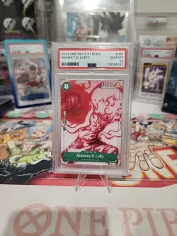 2024 ONE PIECE STARTER DECK ST16-GREEN UTA #061 MONKEY D. LUFFY PSA 10 - Image 1
