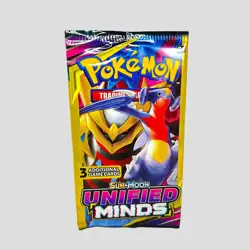 Pokemon Unified Minds Sun & Moon 3 Card Mini Booster Card Pack (Sealed) - Image 5