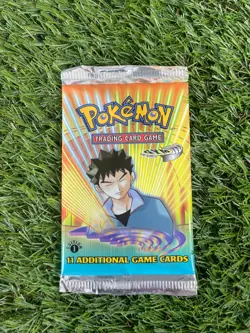 BOX FRESH Pokemon 1st Edition Gym Heroes Booster Pack FACTORY SEALED WOTC - Image 5