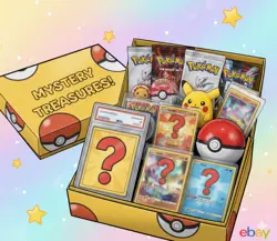 $49.99 Pokemon Mystery Box (Mix of Graded Cards, Sealed Packs or Single Cards) - Image 1