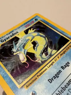Vintages Gyarados Holo Pokemon Card Base Set 6/102 1999 LP- - Image 4
