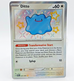 Ditto 201/091 - Paldean Fates Baby Shiny Holo Rare - Pokemon TCG Card [NM] - Image 1