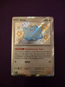 Ditto 201/091 - Paldean Fates Baby Shiny Holo Rare - Pokemon TCG Card NM - Image 1
