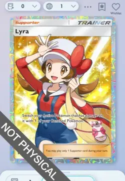 Pokemon TCG POCKET - Lyra Full Art 2⭐, Wisdom of Sea and Sky, English - Image 1