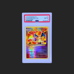 pokemon charizard - reverse foil evolutions 11/108 psa 8 - Image 1